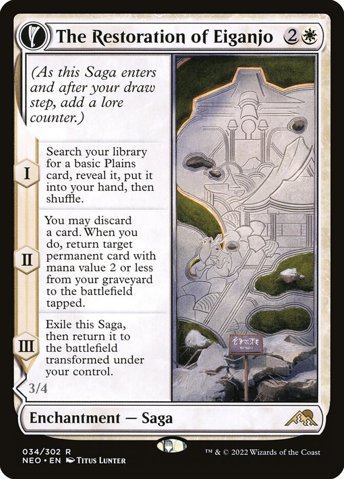 The Restoration of Eiganjo // Architect of Restoration - Foil