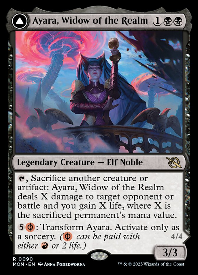 Ayara, Widow of the Realm // Ayara, Furnace Queen - Foil