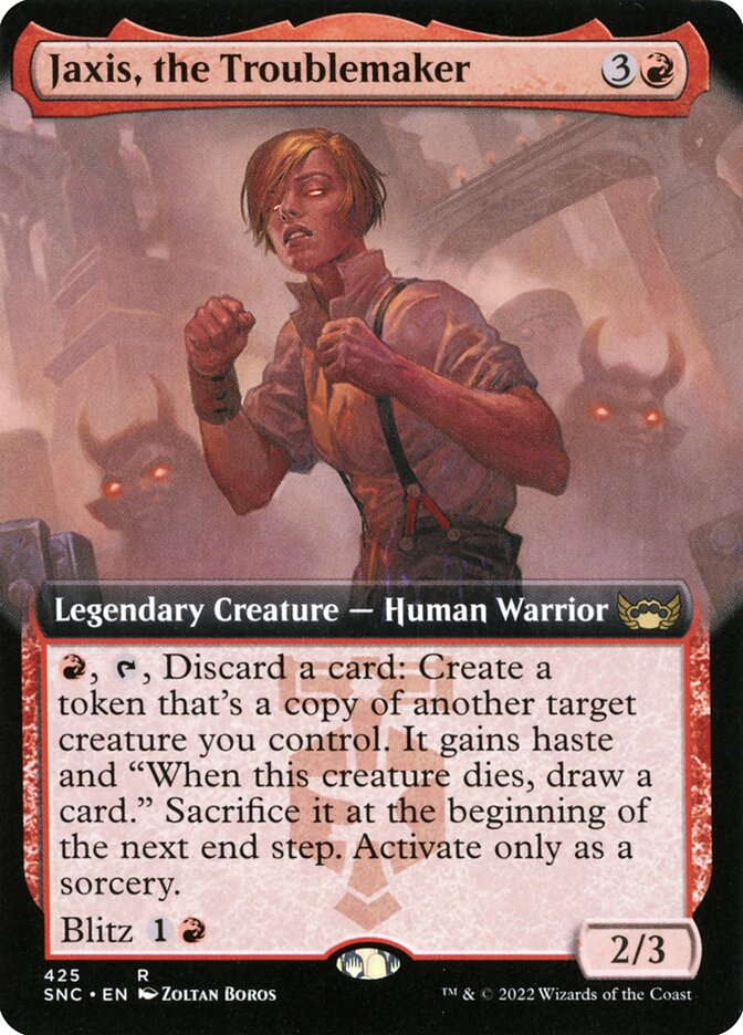 Jaxis, the Troublemaker - Extended Art - Foil
