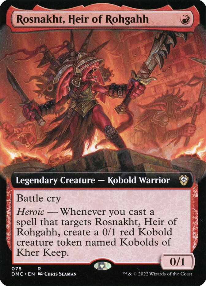 Rosnakht, Heir of Rohgahh - Extended Art - Foil
