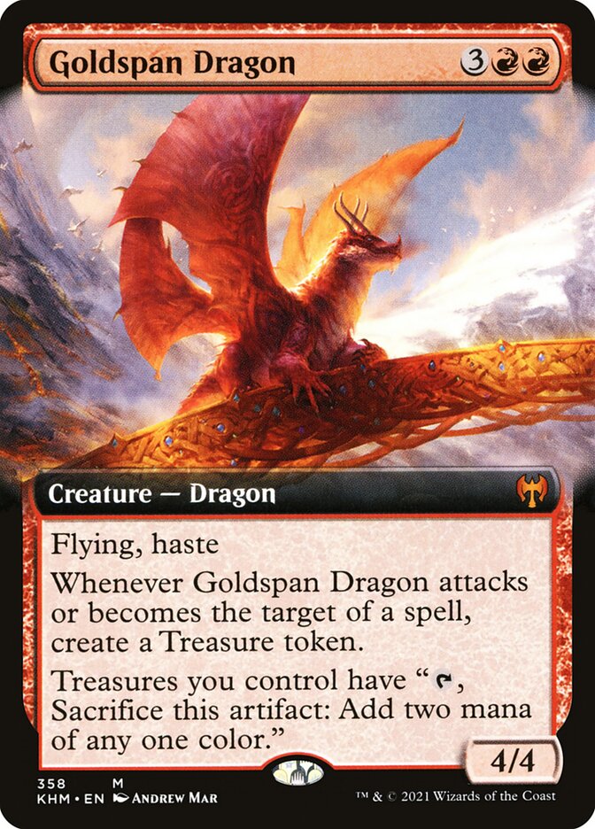 Goldspan Dragon - Extended Art - Foil