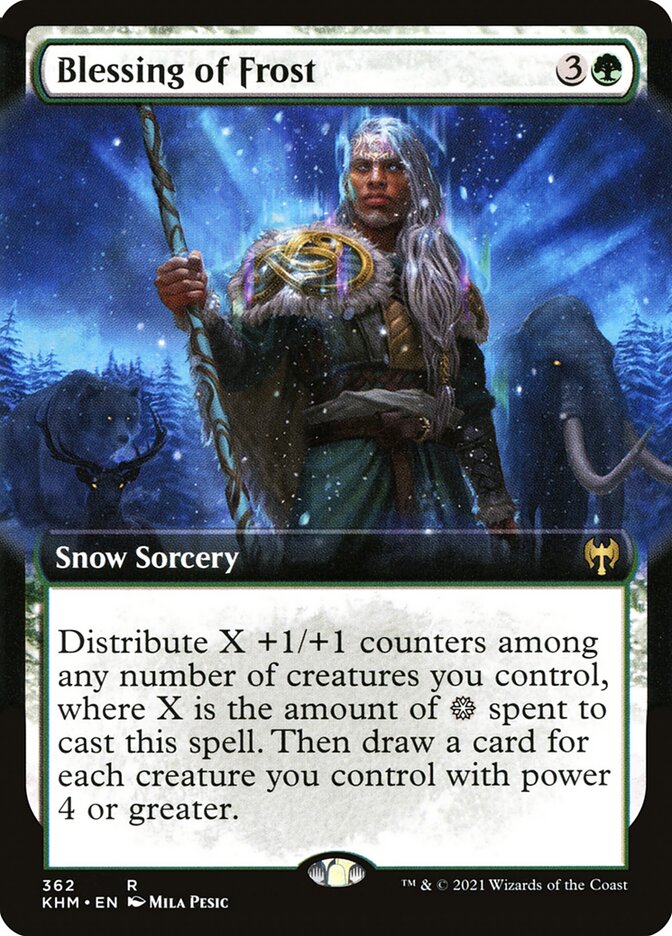 Blessing of Frost - Extended Art - Foil