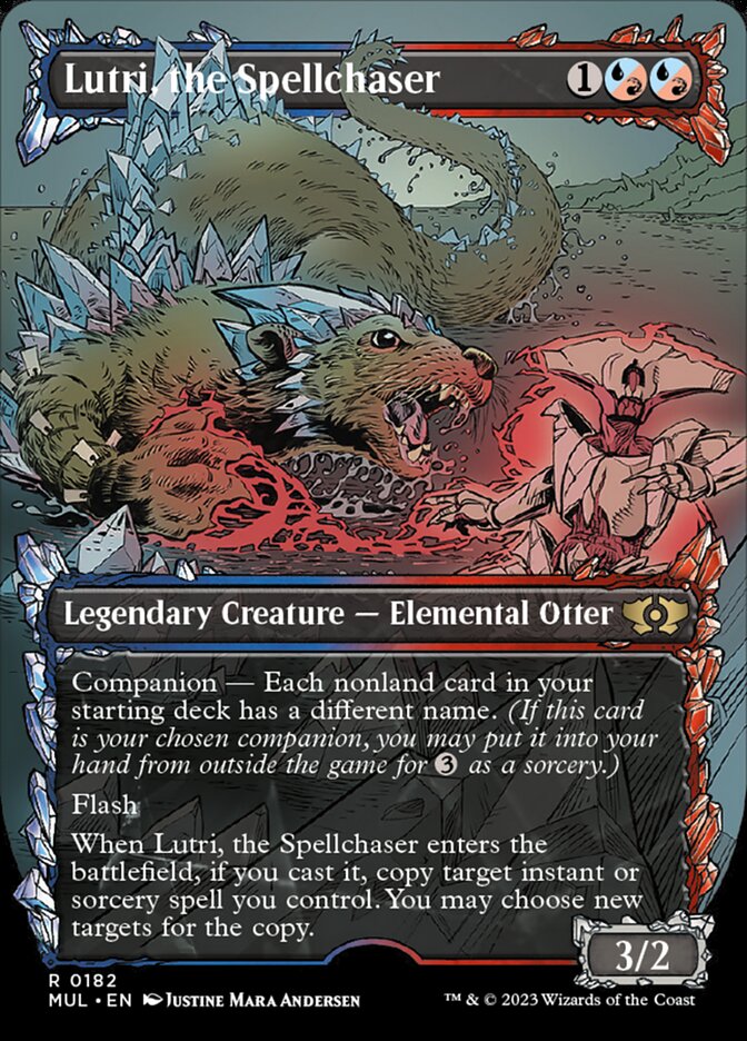 Lutri, the Spellchaser - Borderless Halo Foil