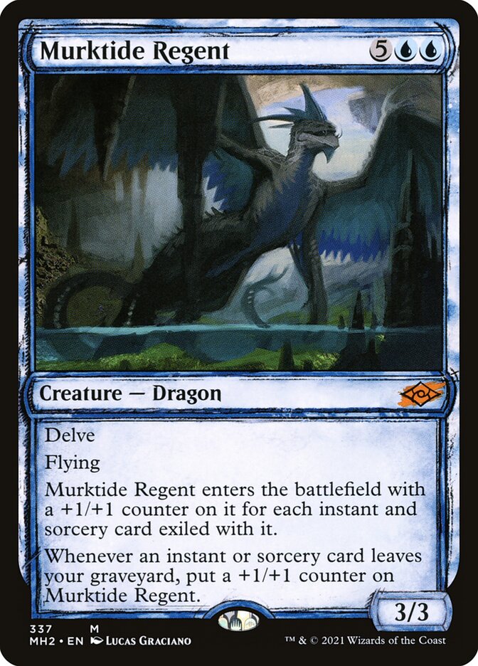 Murktide Regent - Sketch Art - Foil