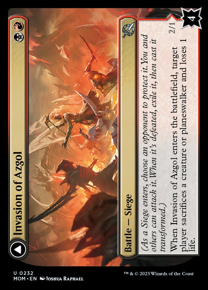 Invasion of Azgol // Ashen Reaper - Foil