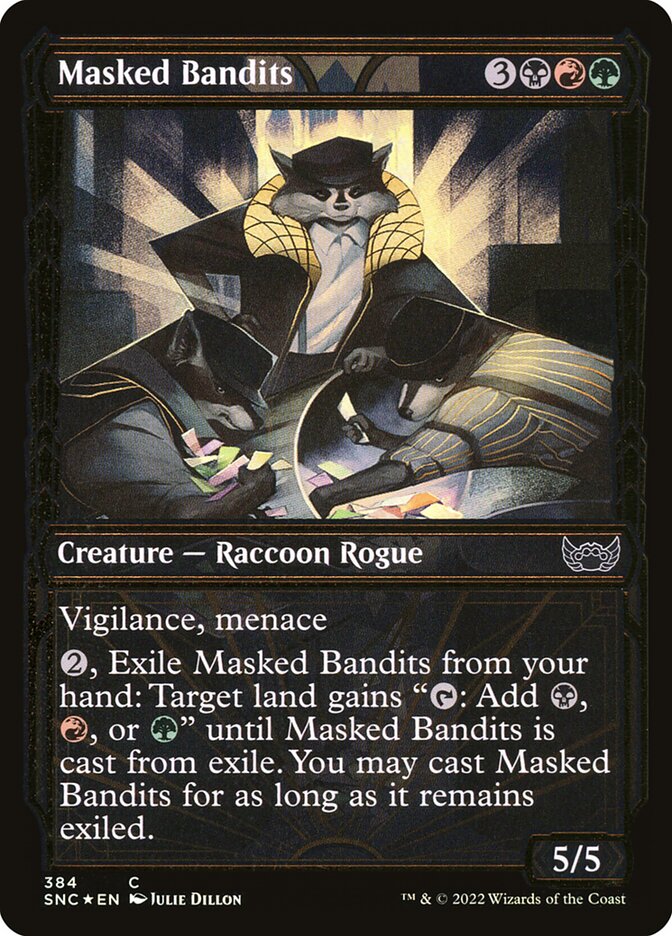 Masked Bandits - Gilded - Foil