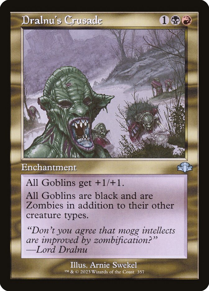 Dralnu's Crusade - Retro Frame - Foil