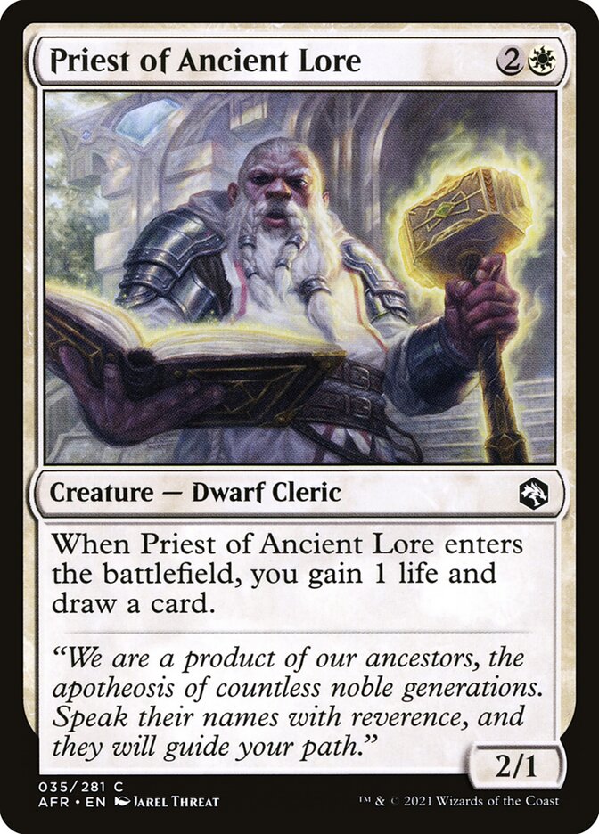 Priest of Ancient Lore - Foil