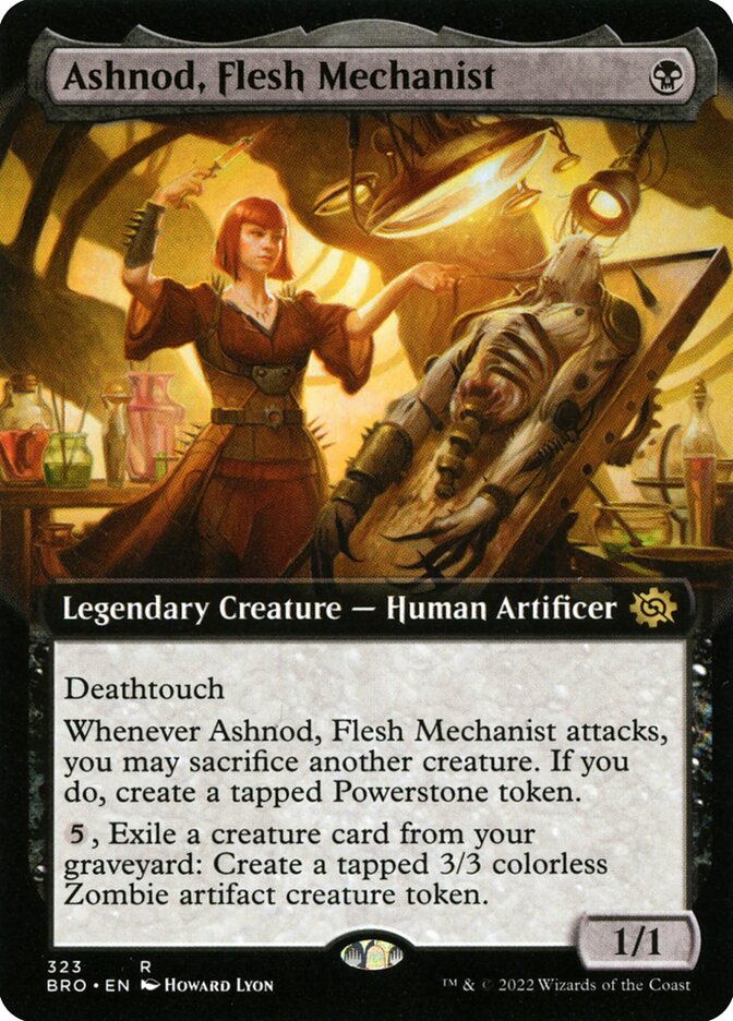 Ashnod, Flesh Mechanist - Extended Art - Foil