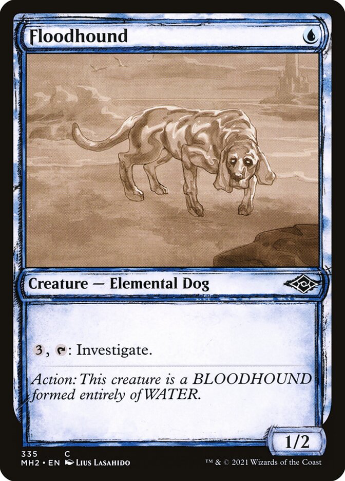Floodhound - Sketch Art - Foil