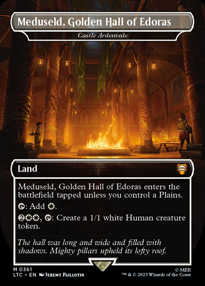 Meduseld, Golden Hall of Edoras (Castle Ardenvale) - Borderless - Foil