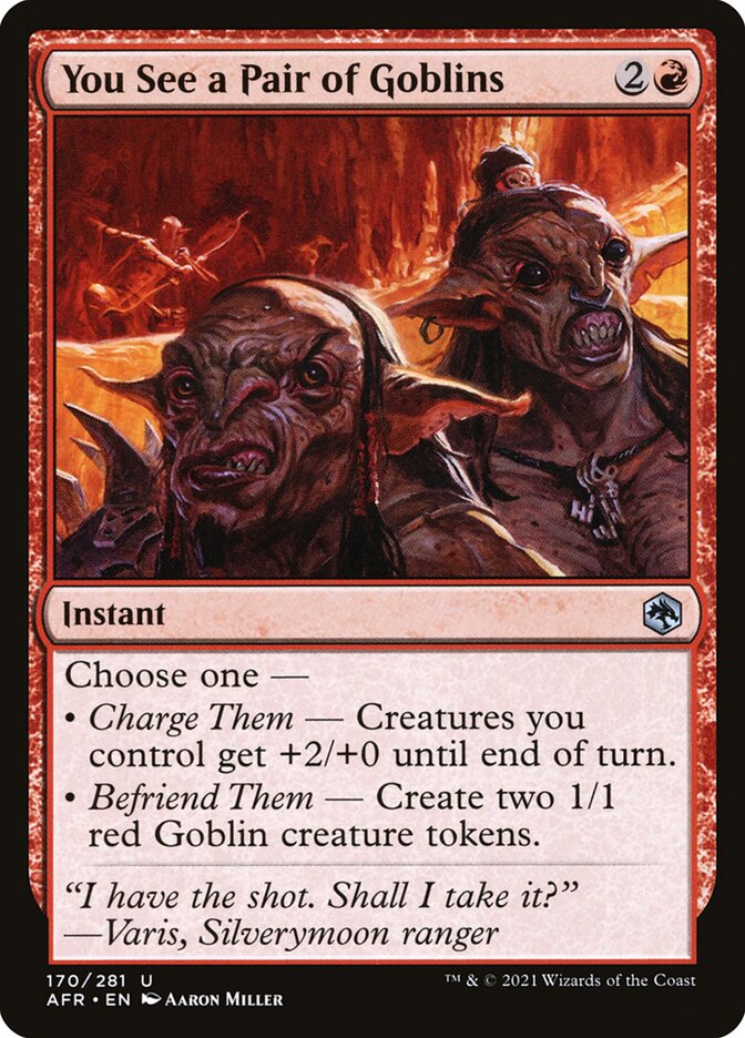 You See a Pair of Goblins - Foil