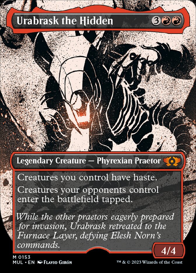 Urabrask the Hidden - Borderless Halo Foil