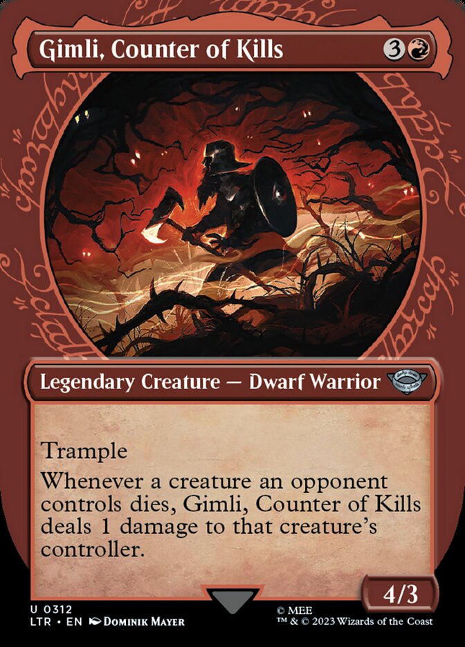 Gimli, Counter of Kills - Showcase - Foil