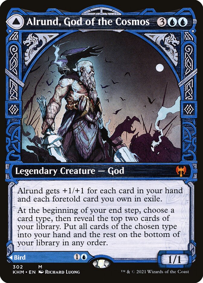 Alrund, God of the Cosmos // Hakka, Whispering Raven - Showcase - Foil