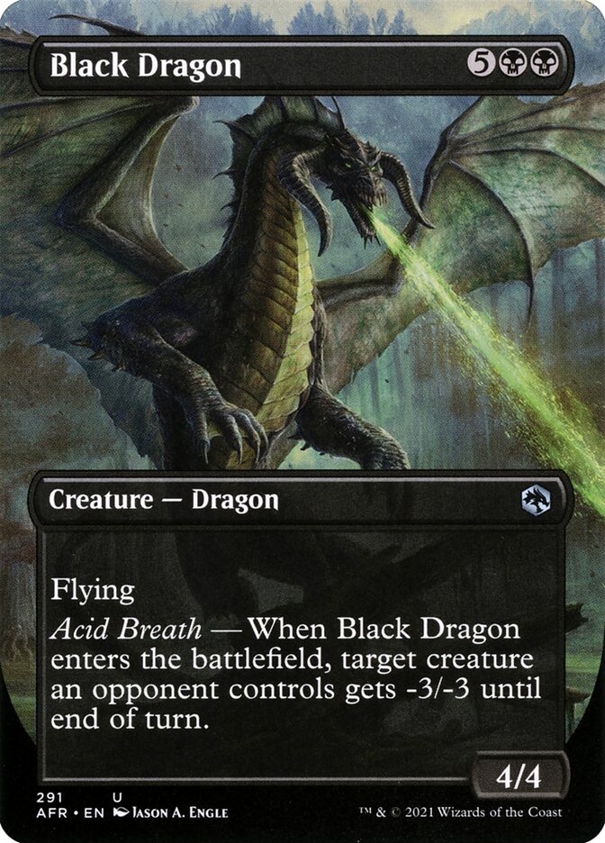 Black Dragon - Borderless - Foil