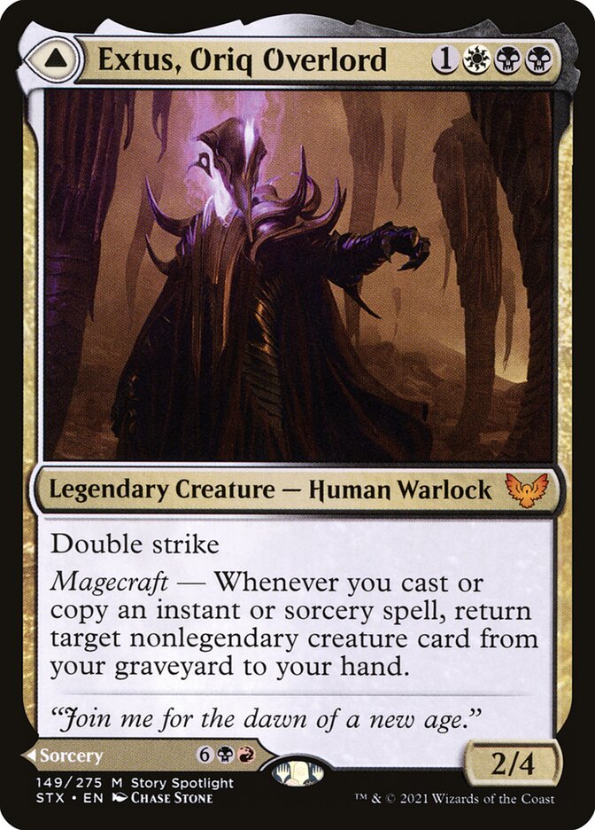 Extus, Oriq Overlord // Awaken the Blood Avatar - Foil