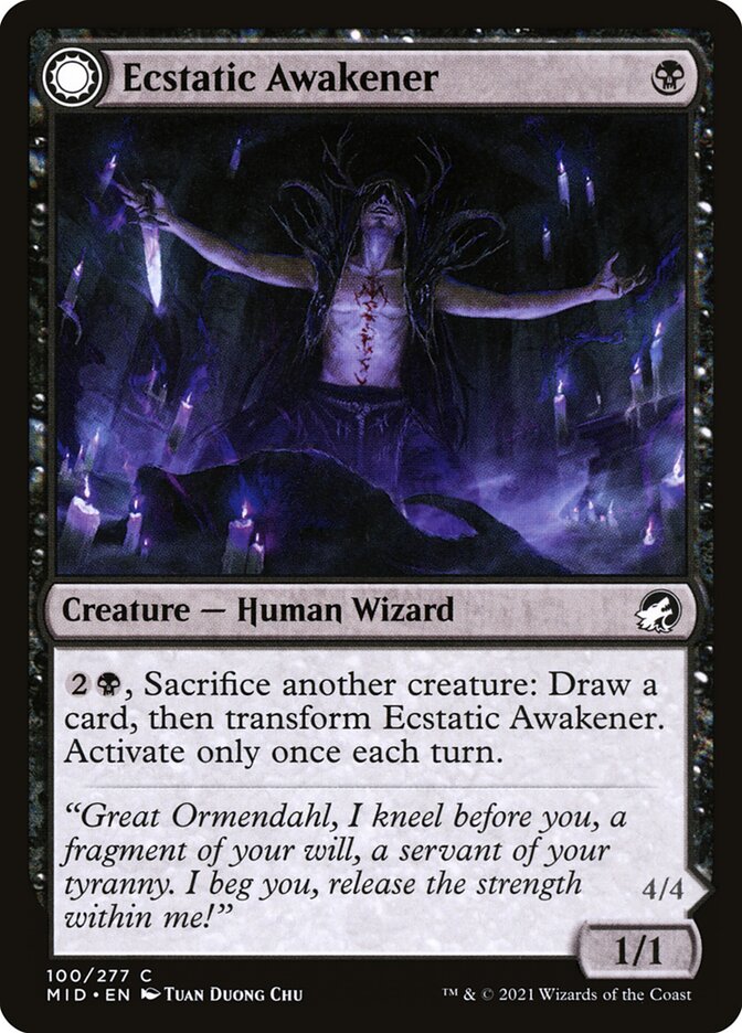 Ecstatic Awakener // Awoken Demon - Foil