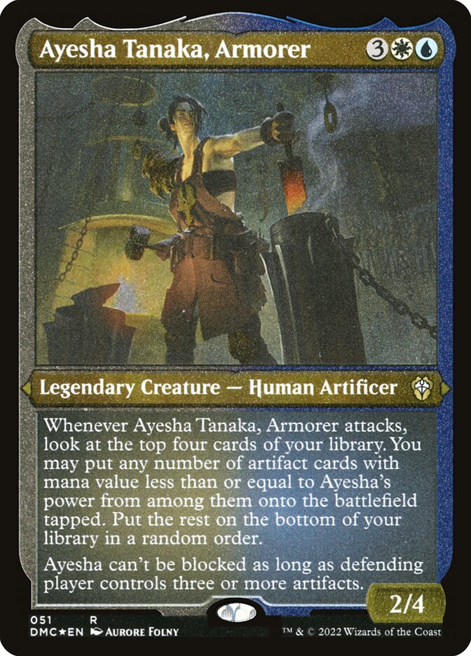 Ayesha Tanaka, Armorer - Etched - Foil