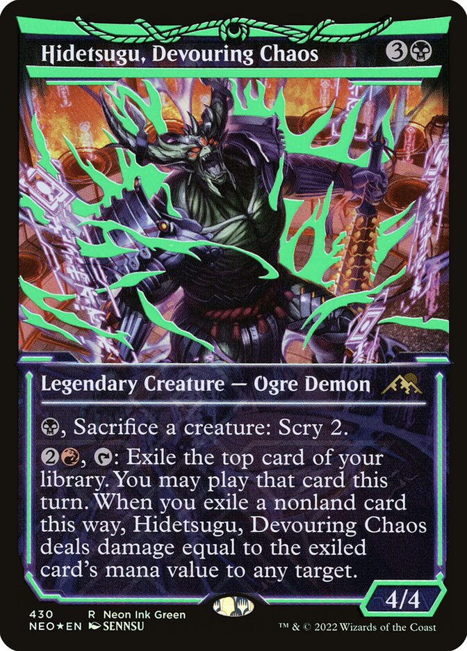 Hidetsugu, Devouring Chaos - Neon Ink Green - Foil