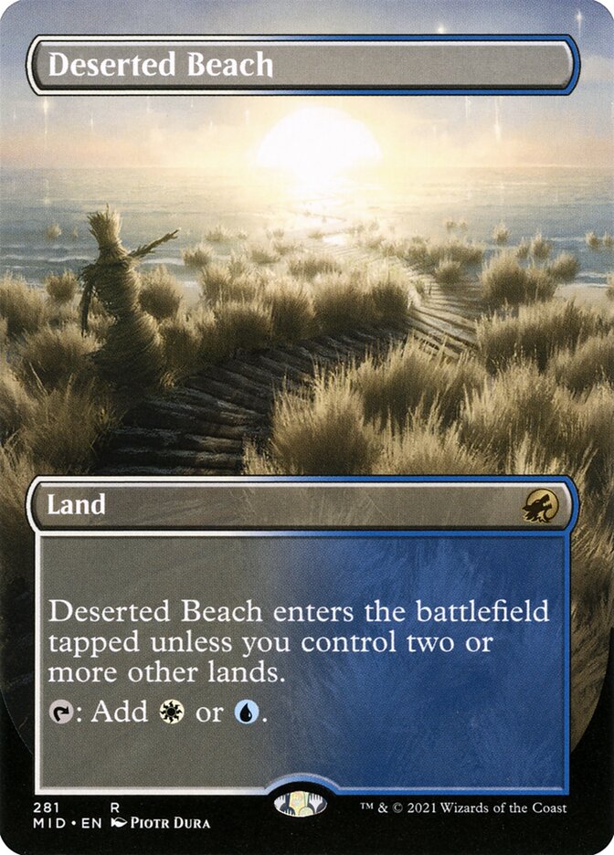 Deserted Beach - Borderless - Foil