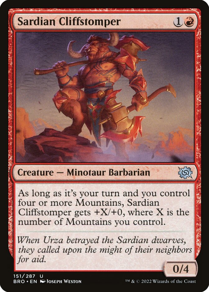 Sardian Cliffstomper - Foil