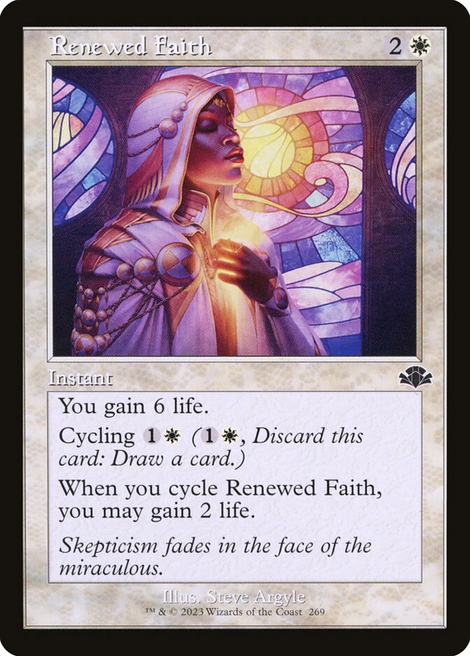 Renewed Faith - Retro Frame - Foil