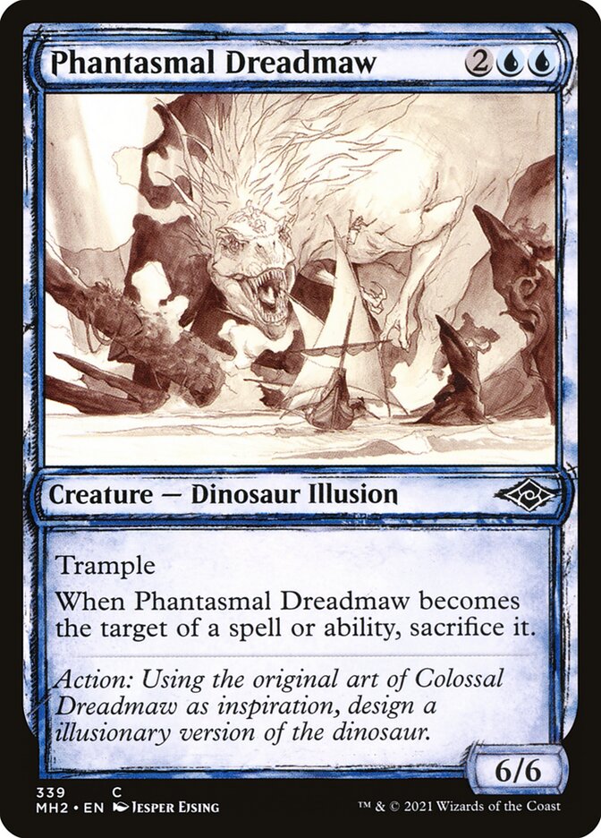 Phantasmal Dreadmaw - Sketch Art - Foil
