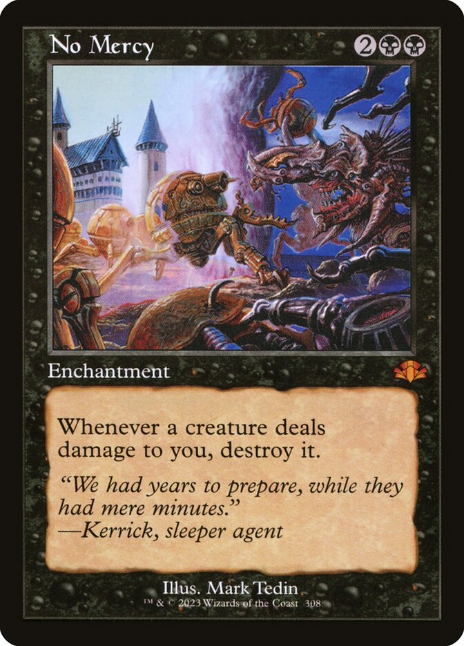 No Mercy - Retro Frame - Foil