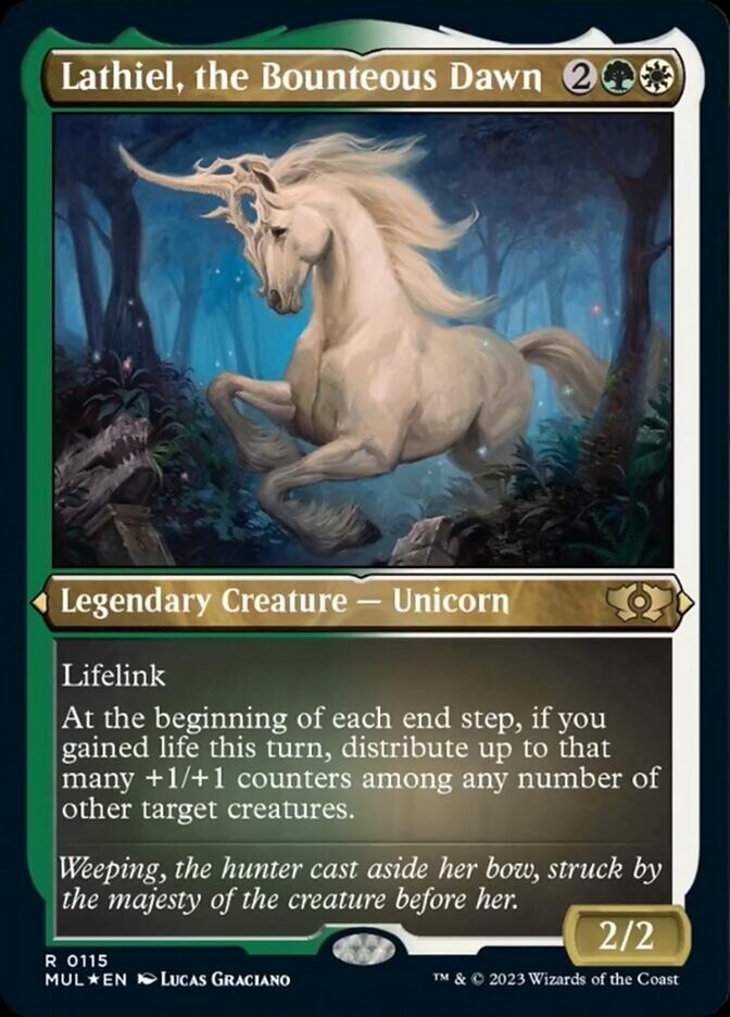 Lathiel, the Bounteous Dawn - Etched - Foil