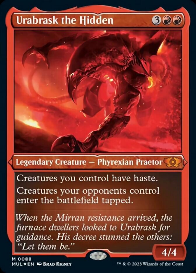 Urabrask the Hidden - Etched - Foil