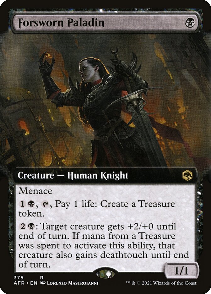 Forsworn Paladin - Extended Art - Foil