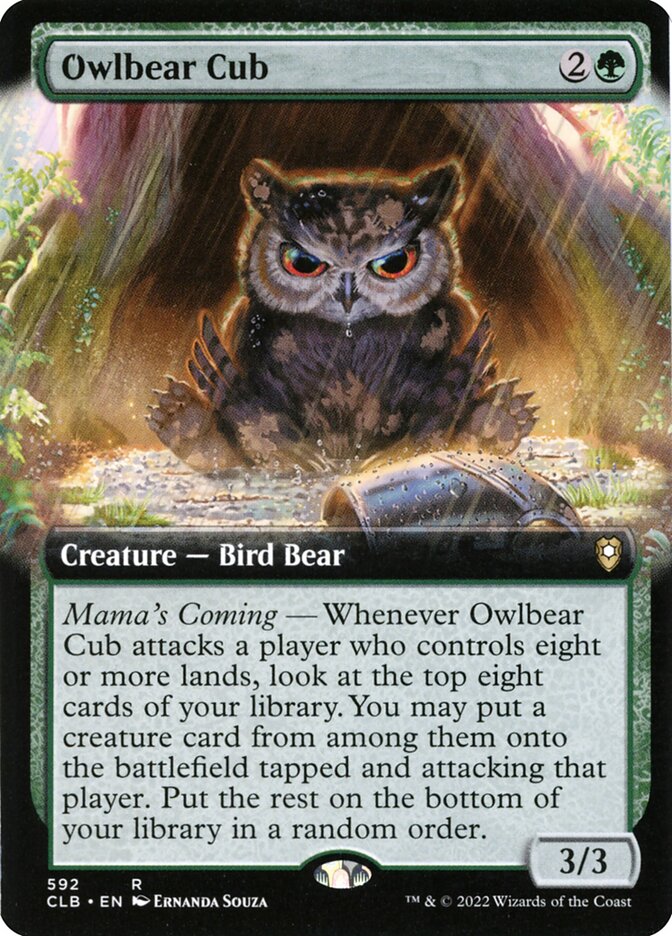 Owlbear Cub - Extended Art
