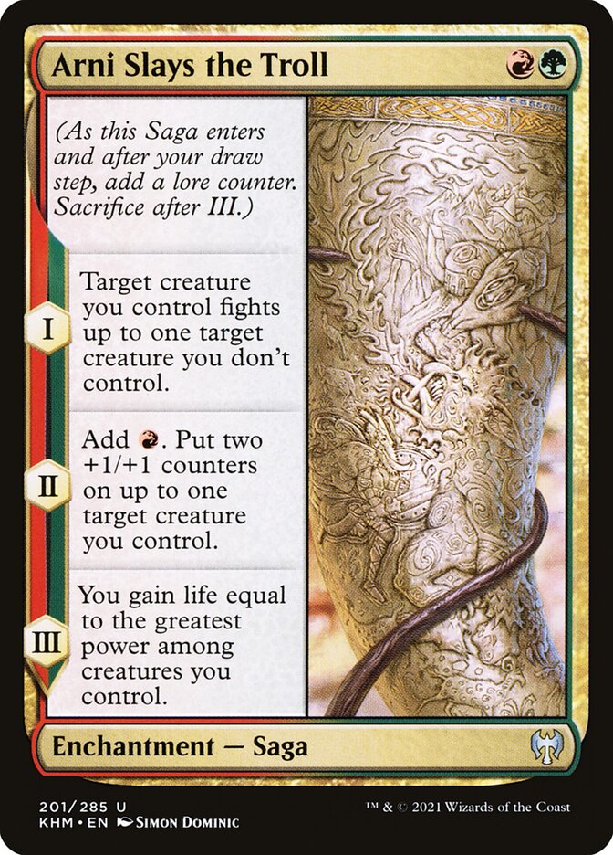 Arni Slays the Troll - Foil