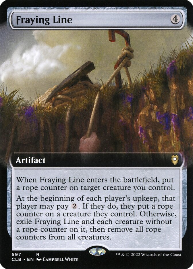 Fraying Line - Extended Art - Foil