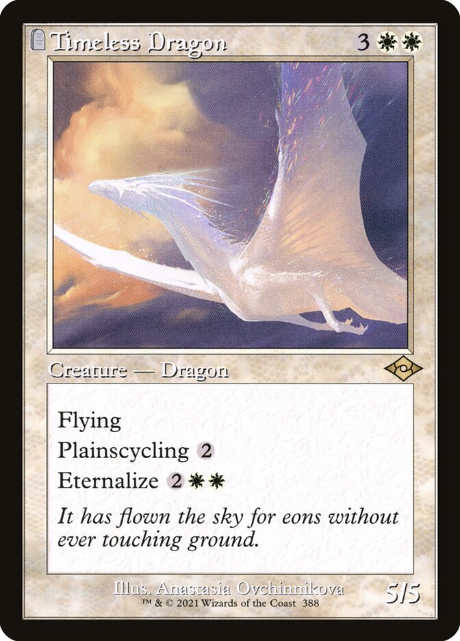 Timeless Dragon - Retro Frame - Foil