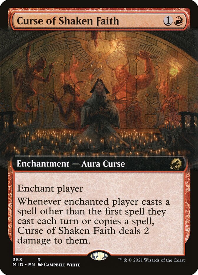 Curse of Shaken Faith - Extended Art - Foil