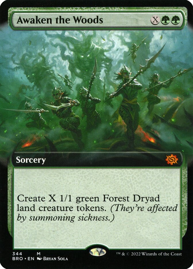 Awaken the Woods - Extended Art - Foil