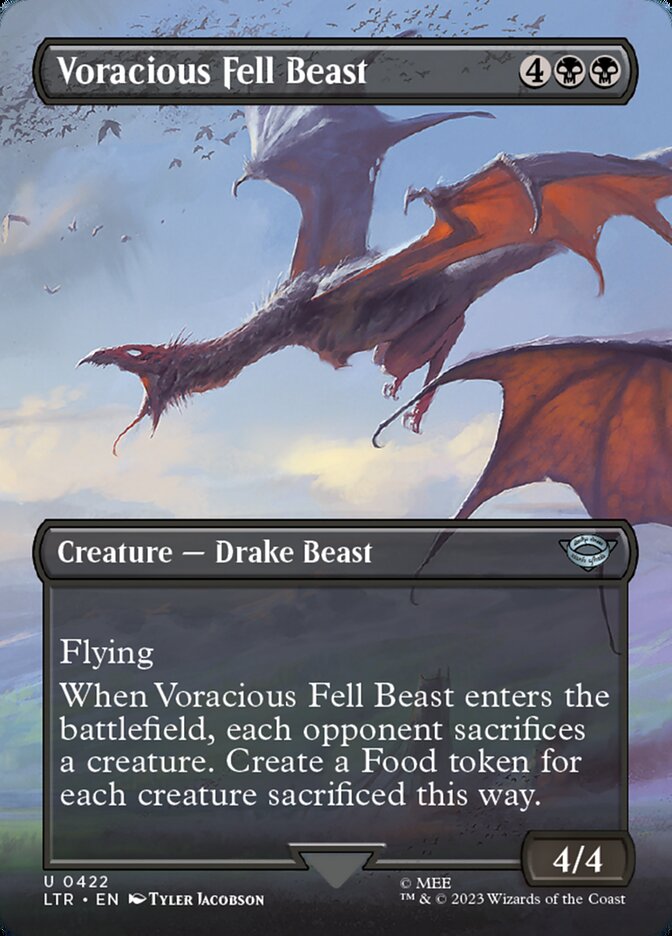 Voracious Fell Beast - Borderless - Foil