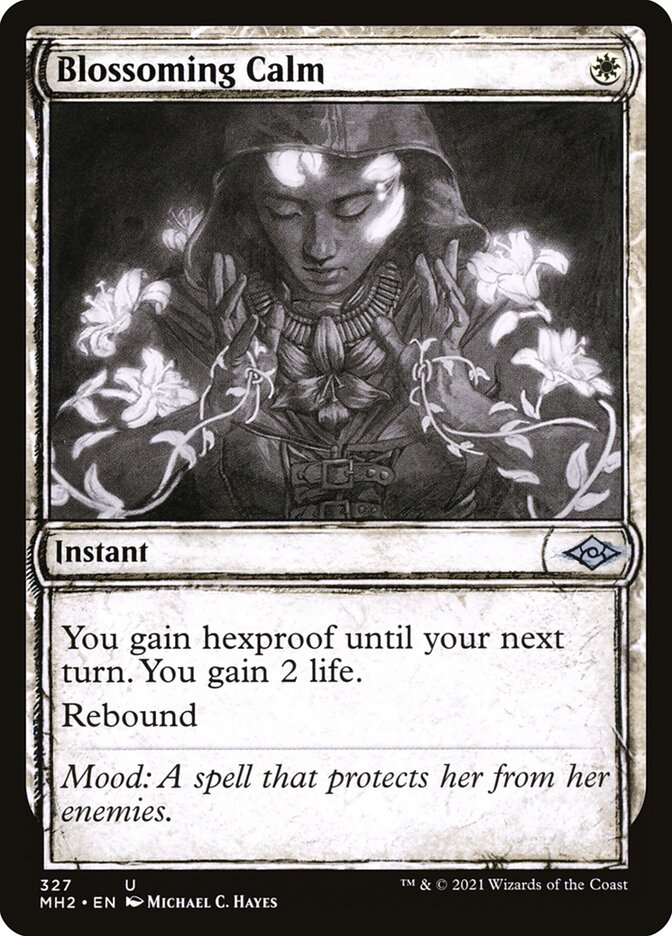 Blossoming Calm - Sketch Art - Foil