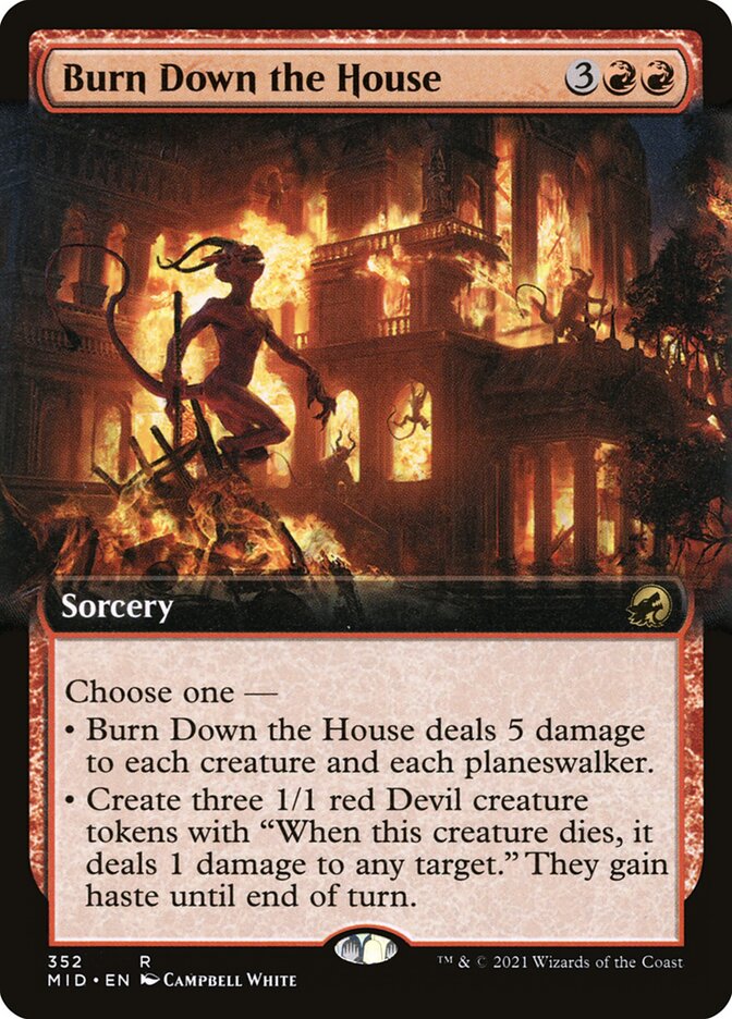Burn Down the House - Extended Art - Foil