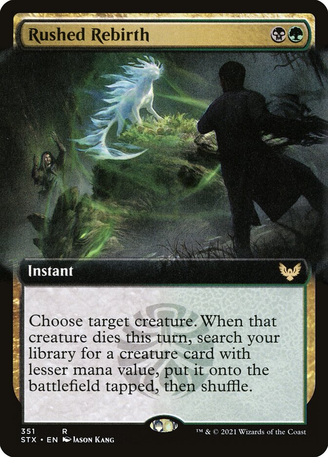 Rushed Rebirth - Extended Art - Foil