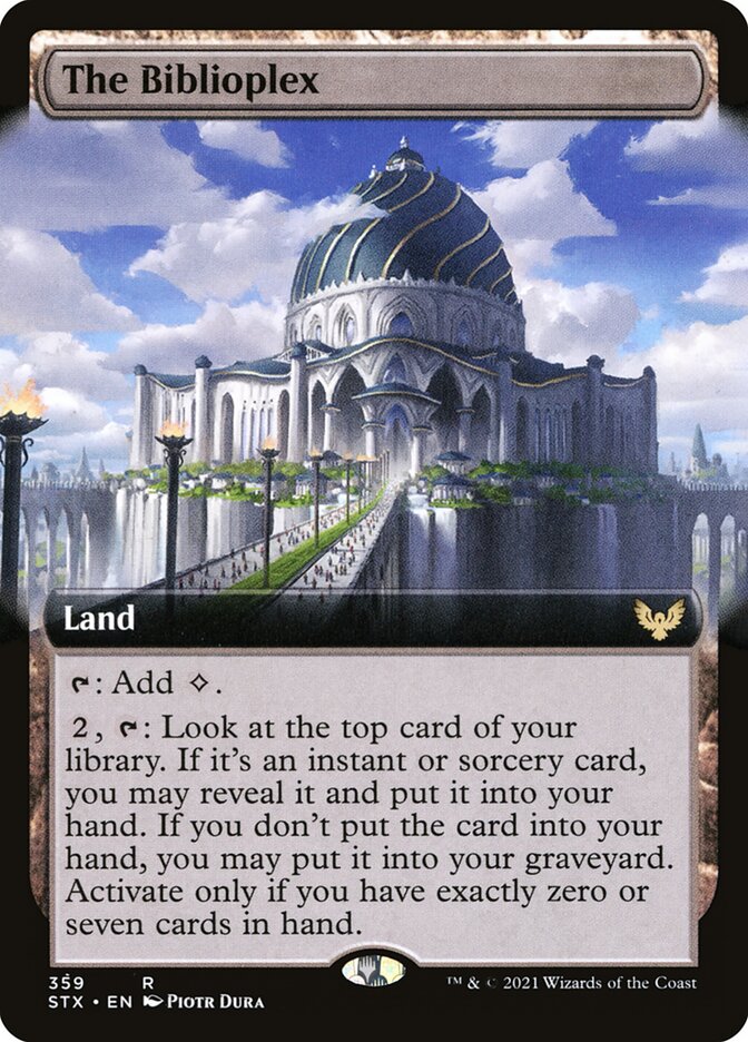 The Biblioplex - Extended Art - Foil