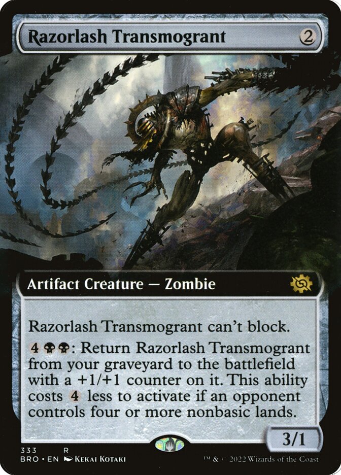 Razorlash Transmogrant - Extended Art - Foil