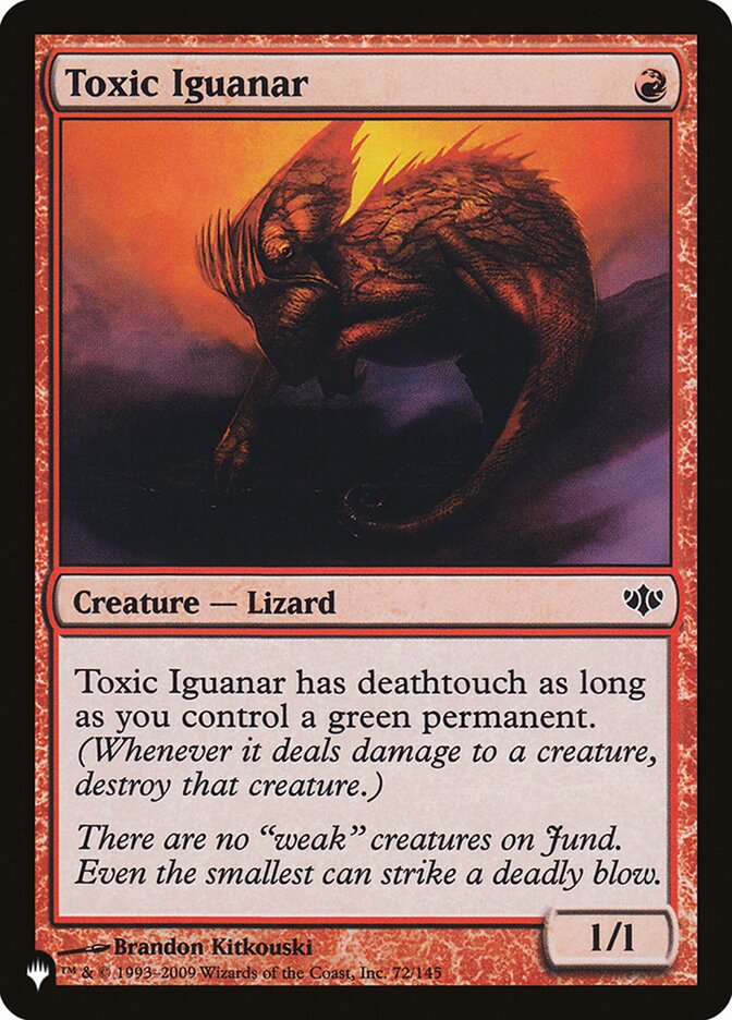 Toxic Iguanar - The List