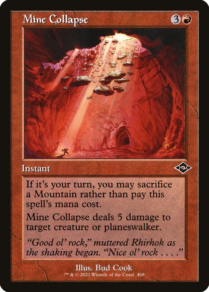 Mine Collapse - Retro Frame
