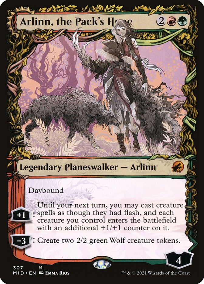 Arlinn, the Pack's Hope // Arlinn, the Moon's Fury - Foil