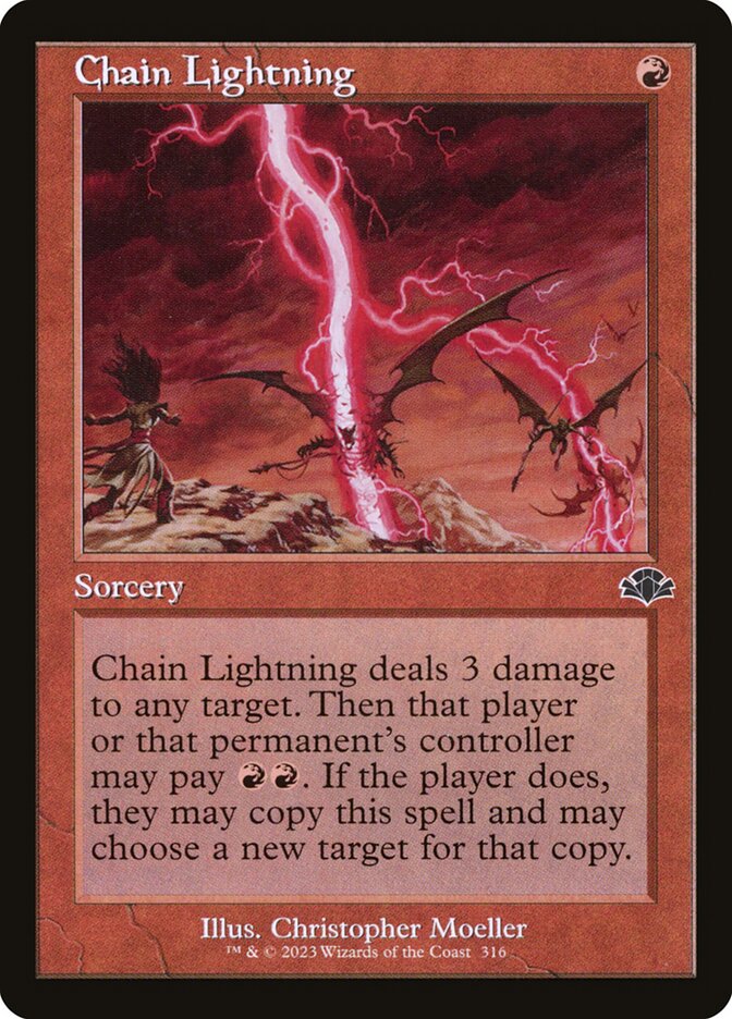 Chain Lightning - Retro Frame - Foil