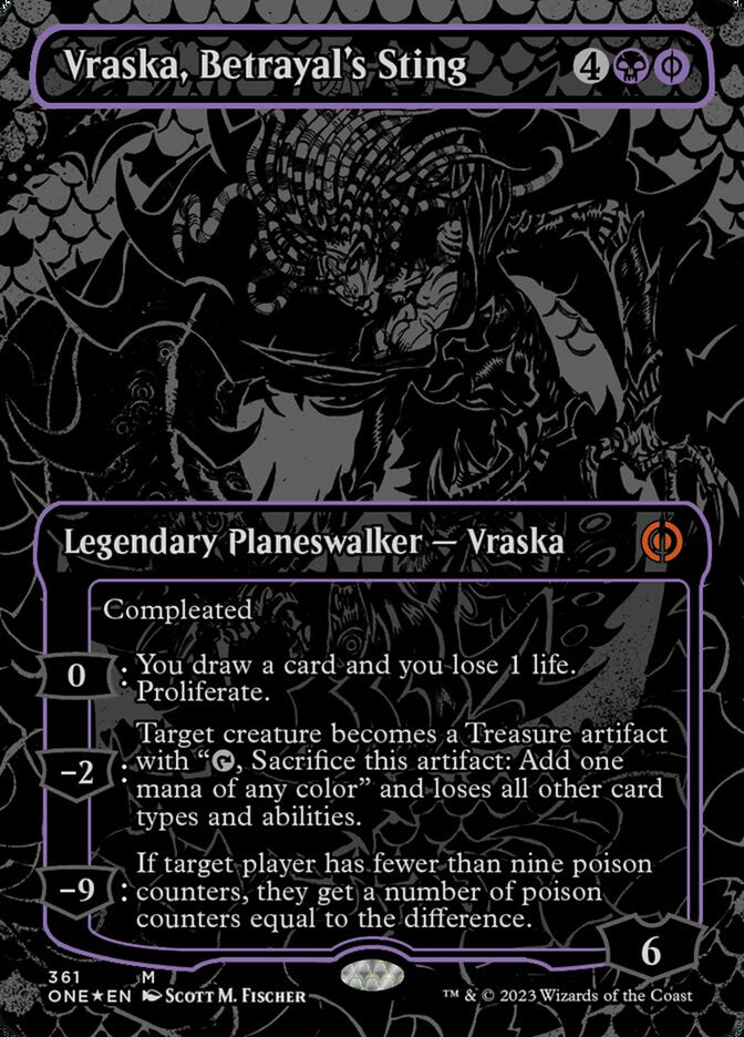 Vraska, Betrayal's Sting - Oil Slick - Foil