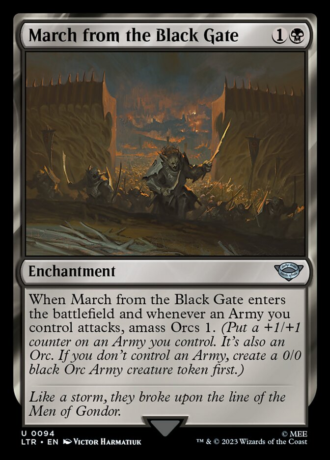 March from the Black Gate - Foil